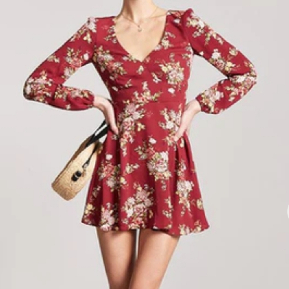 Floral Woven Mini Dress
